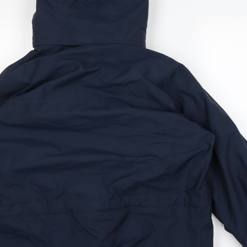 Jack Wolfskin Mens Blue   Rain Coat Coat Size S