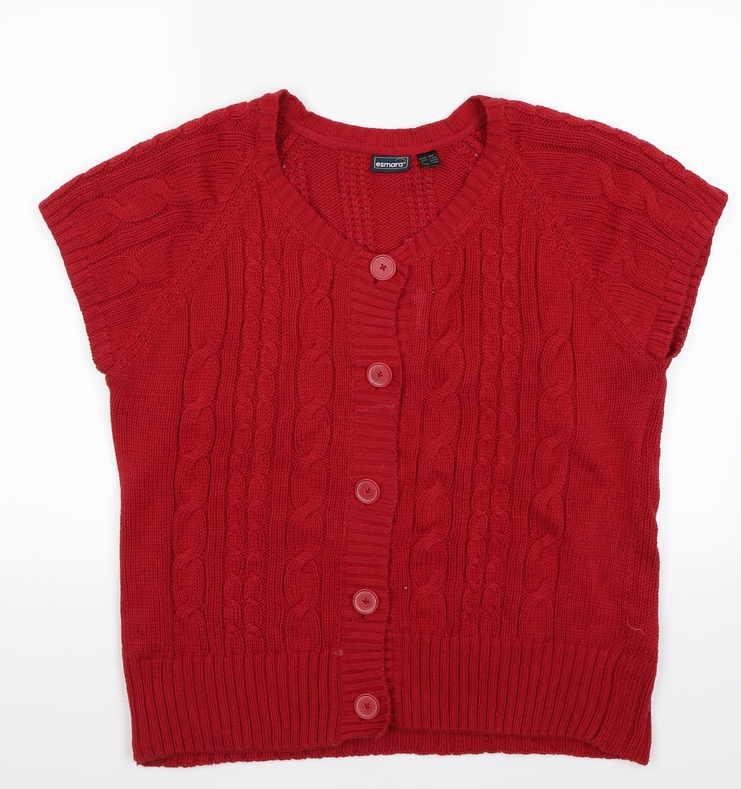 ESMARA Womens Red   Cardigan Jumper Size L