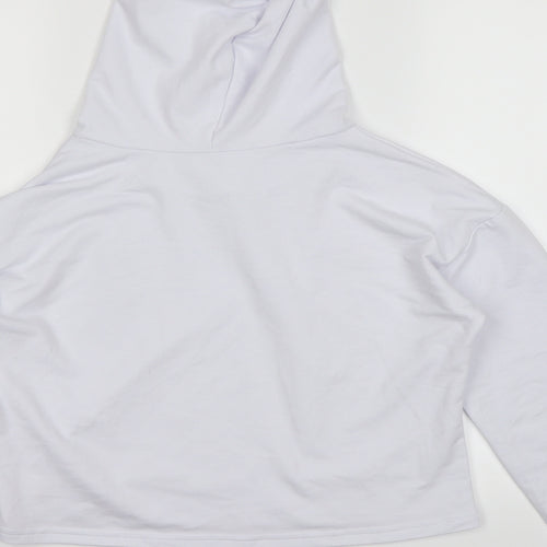 Preworn Womens White   Pullover Hoodie Size M