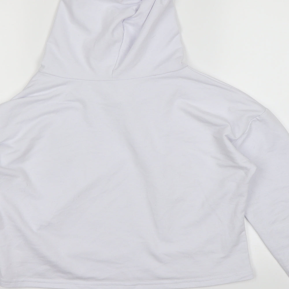 Preworn Womens White   Pullover Hoodie Size M