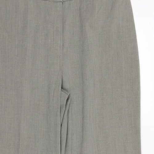 Marks and Spencer Womens Grey Plaid  Dress Pants Trousers Size 16 L27 in