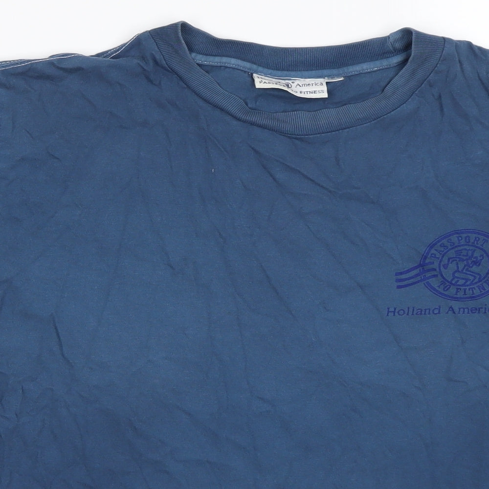 Holland america Mens Blue    T-Shirt Size S