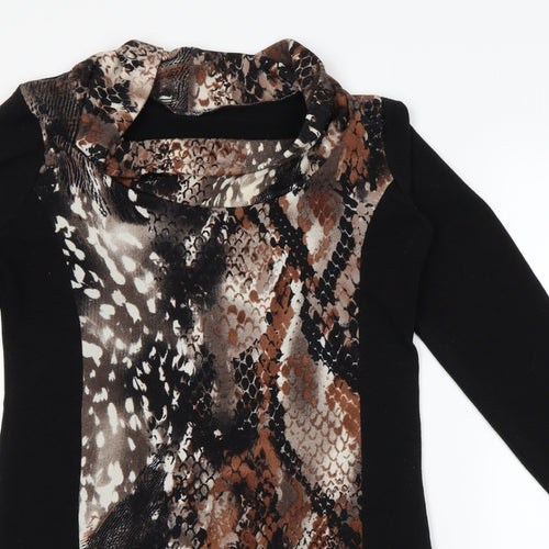 Preworn Womens Multicoloured Animal Print  Pullover Jumper Size 12