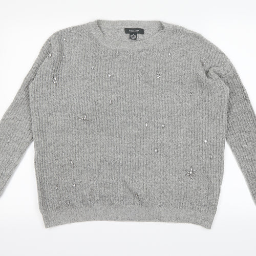 Primark Womens Grey   Pullover Jumper Size 10
