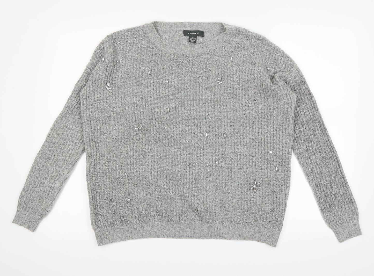 Primark Womens Grey   Pullover Jumper Size 10