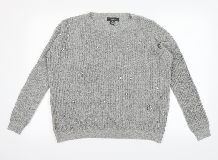 Primark Womens Grey   Pullover Jumper Size 10