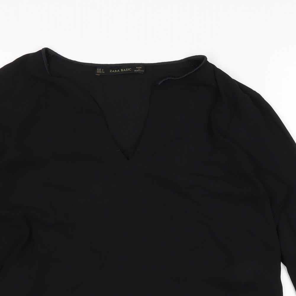 Zara Womens Black   Basic Blouse Size S