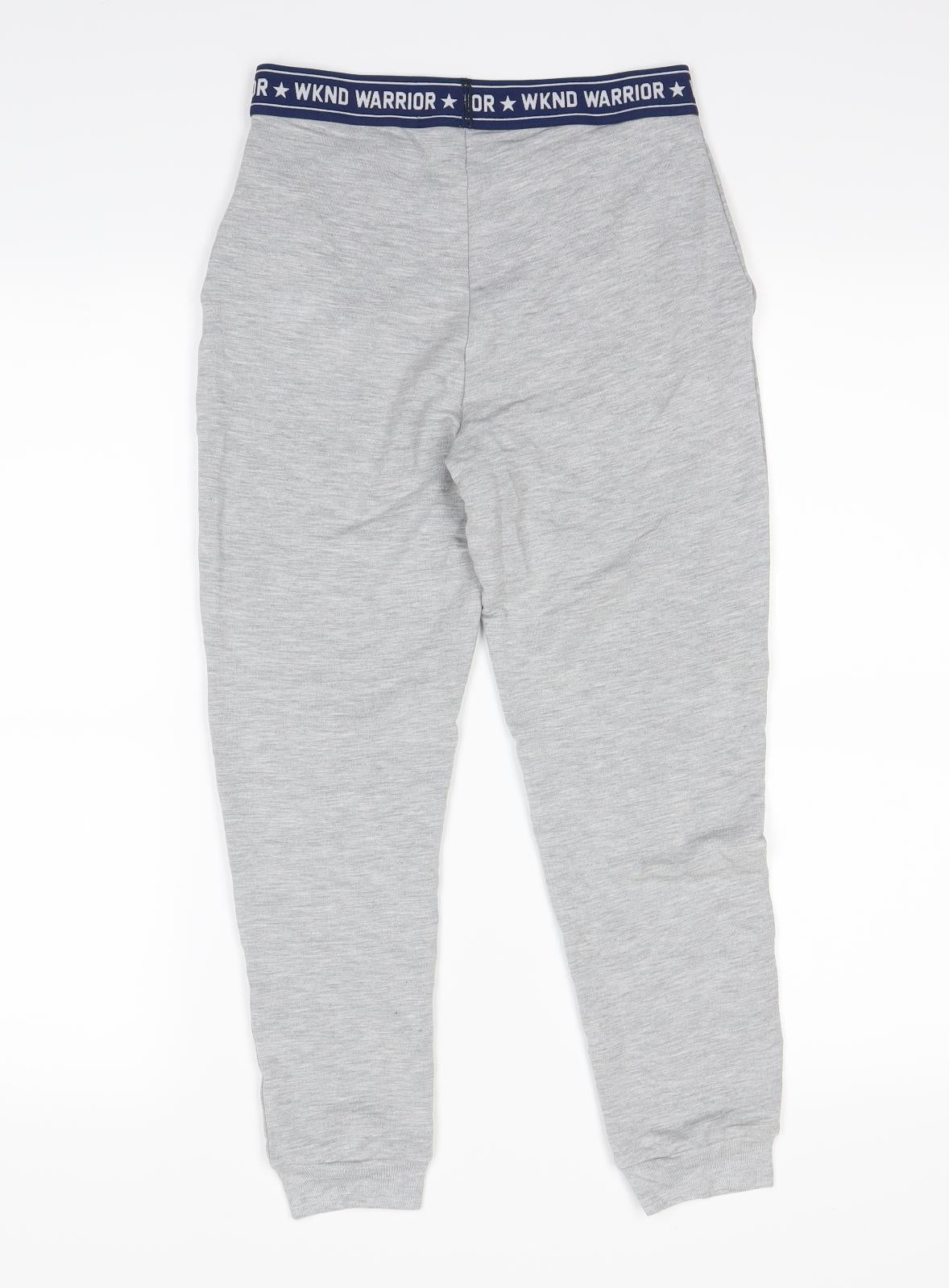 M&S  Girls Grey   Jogger Trousers Size 9-10 Years