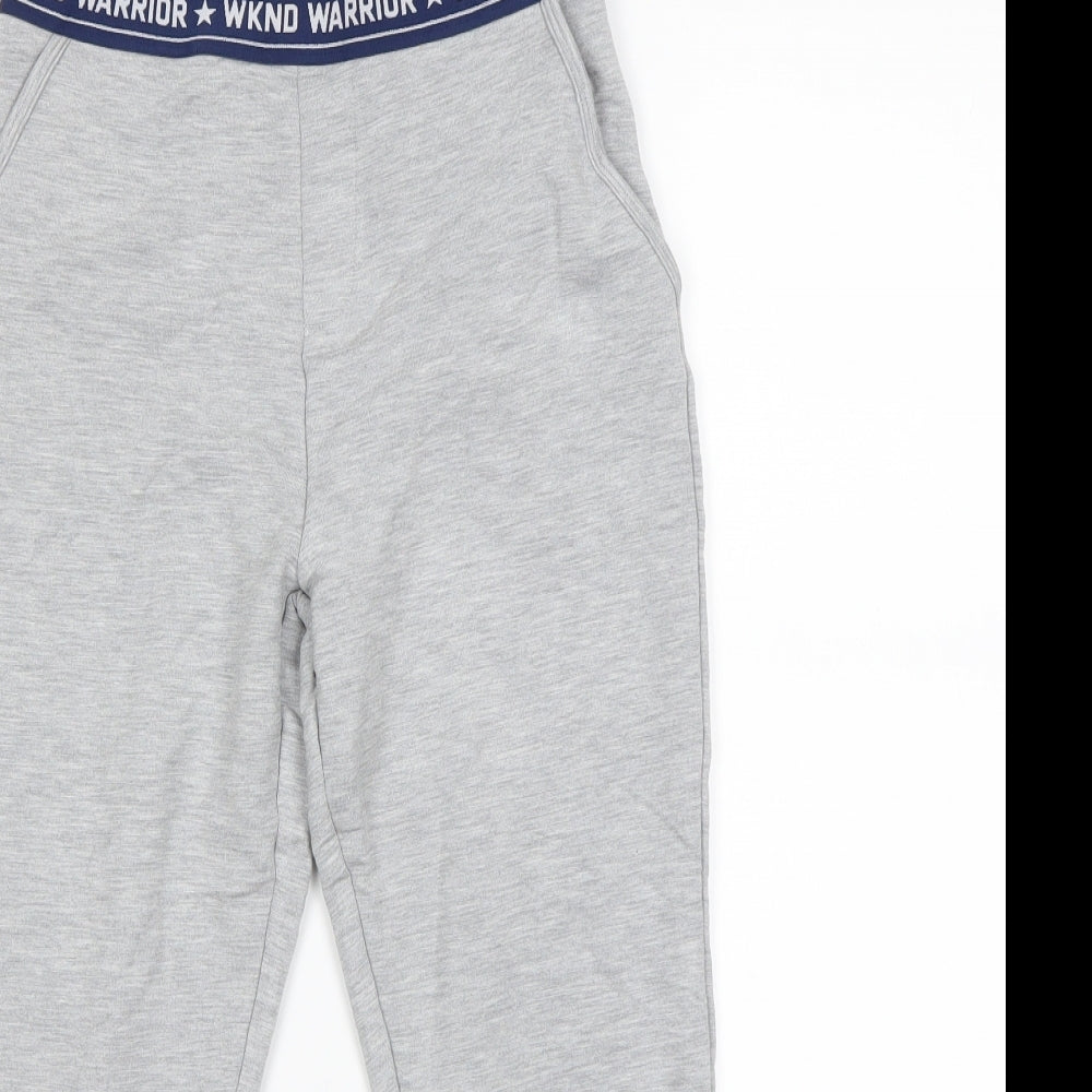 M&S  Girls Grey   Jogger Trousers Size 9-10 Years