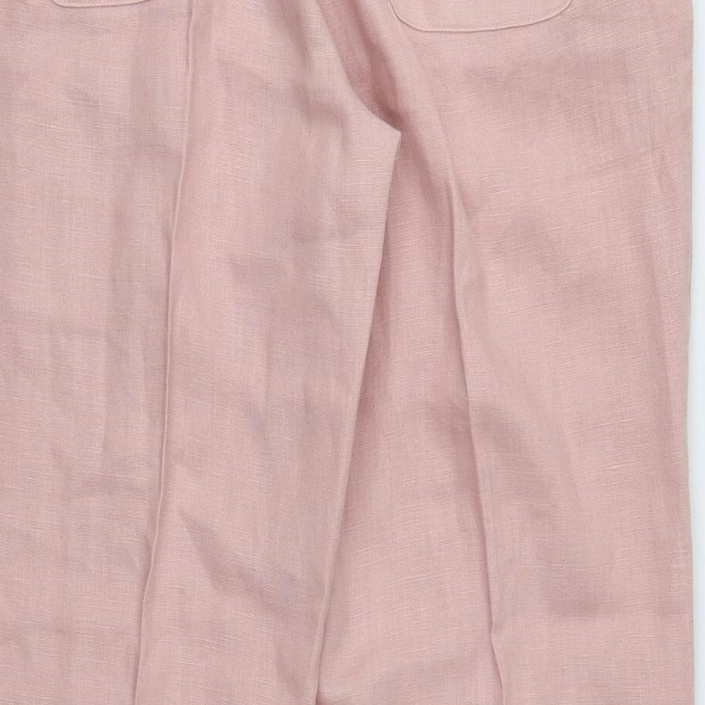 Per Una Womens Pink   Trousers  Size 16 L30 in