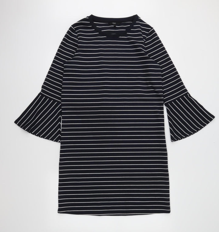 NEXT Womens Blue Striped  Shift  Size 10