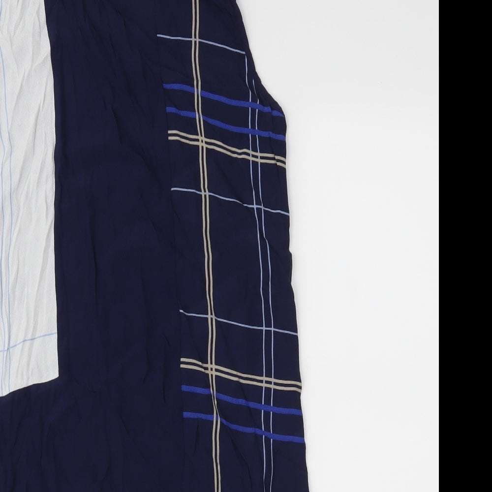 NEXT Womens Blue Geometric  Tunic Blouse Size 12
