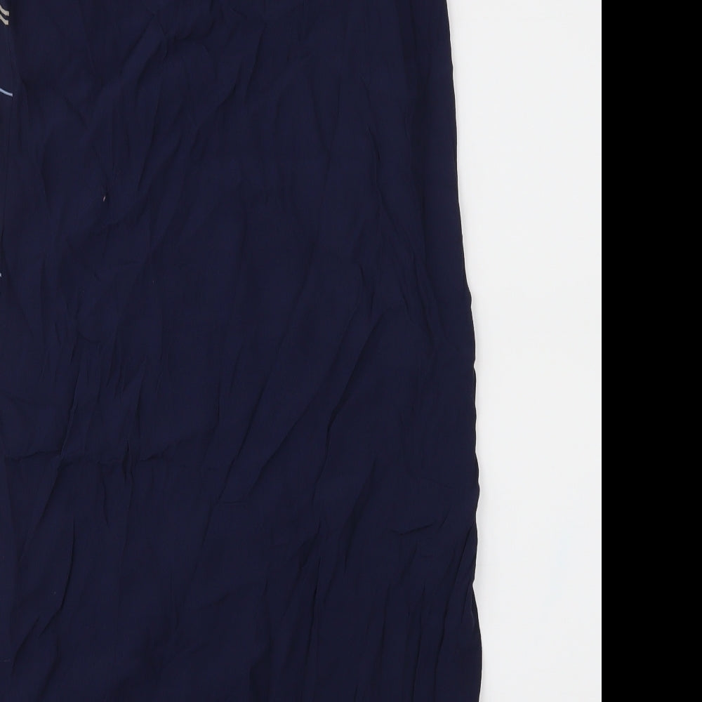 NEXT Womens Blue Geometric  Tunic Blouse Size 12