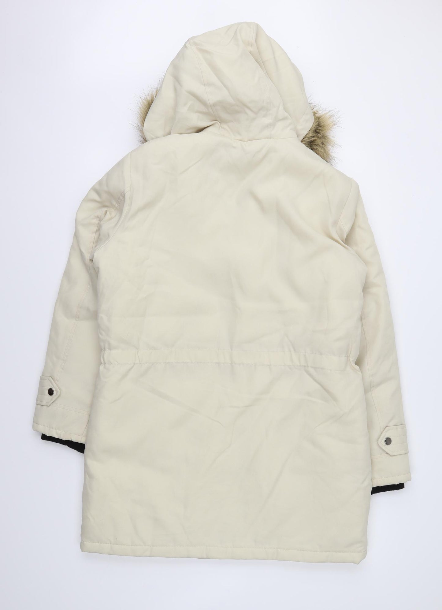 VERO MODA Womens Ivory   Parka Coat Size L