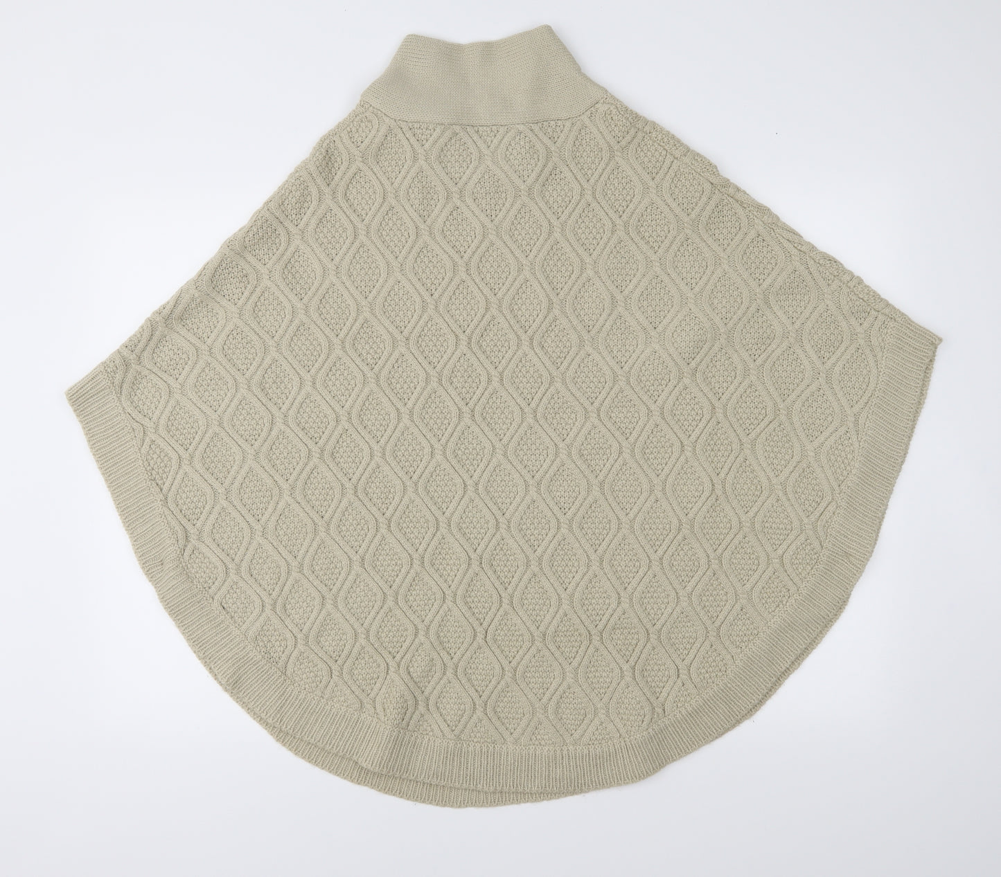 Moda Ana Womens Beige  Knit  Cape One Size