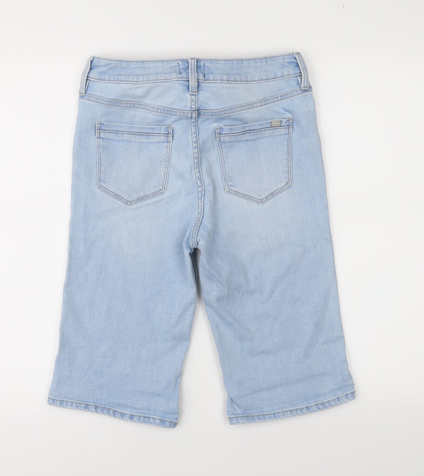 F&F Womens Blue  Denim Mom Shorts Size 8
