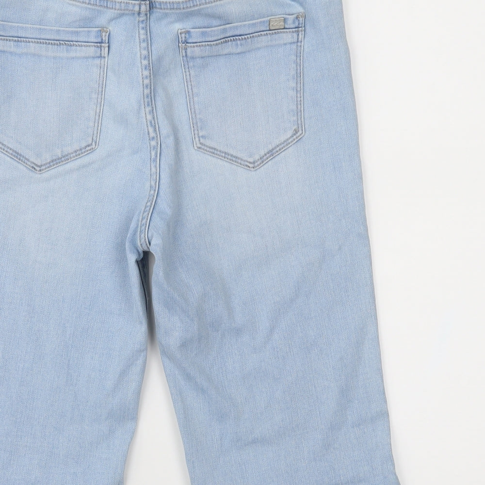F&F Womens Blue  Denim Mom Shorts Size 8