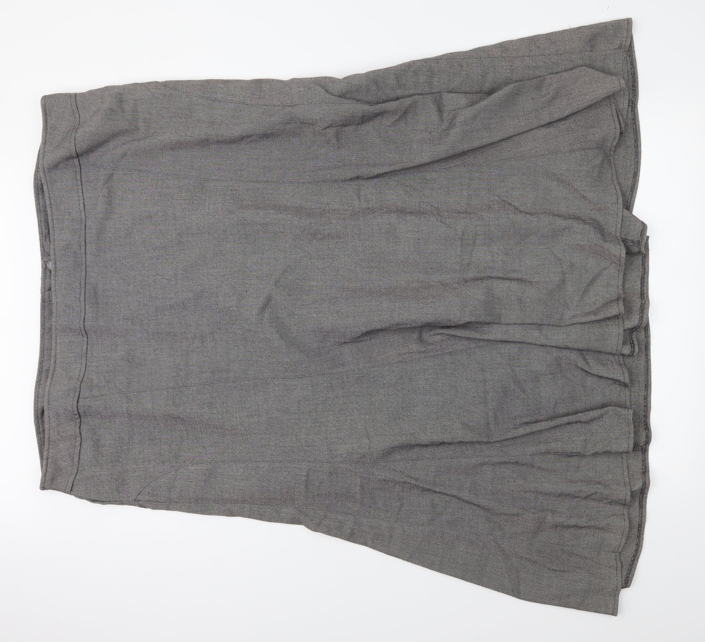 Preworn Womens Grey   Flare Skirt Size 48 in