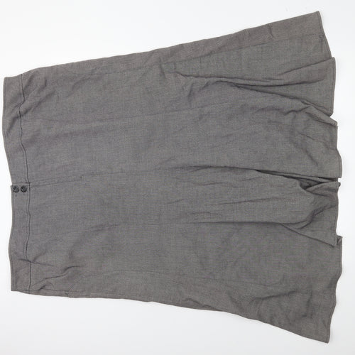 Preworn Womens Grey   Flare Skirt Size 48 in