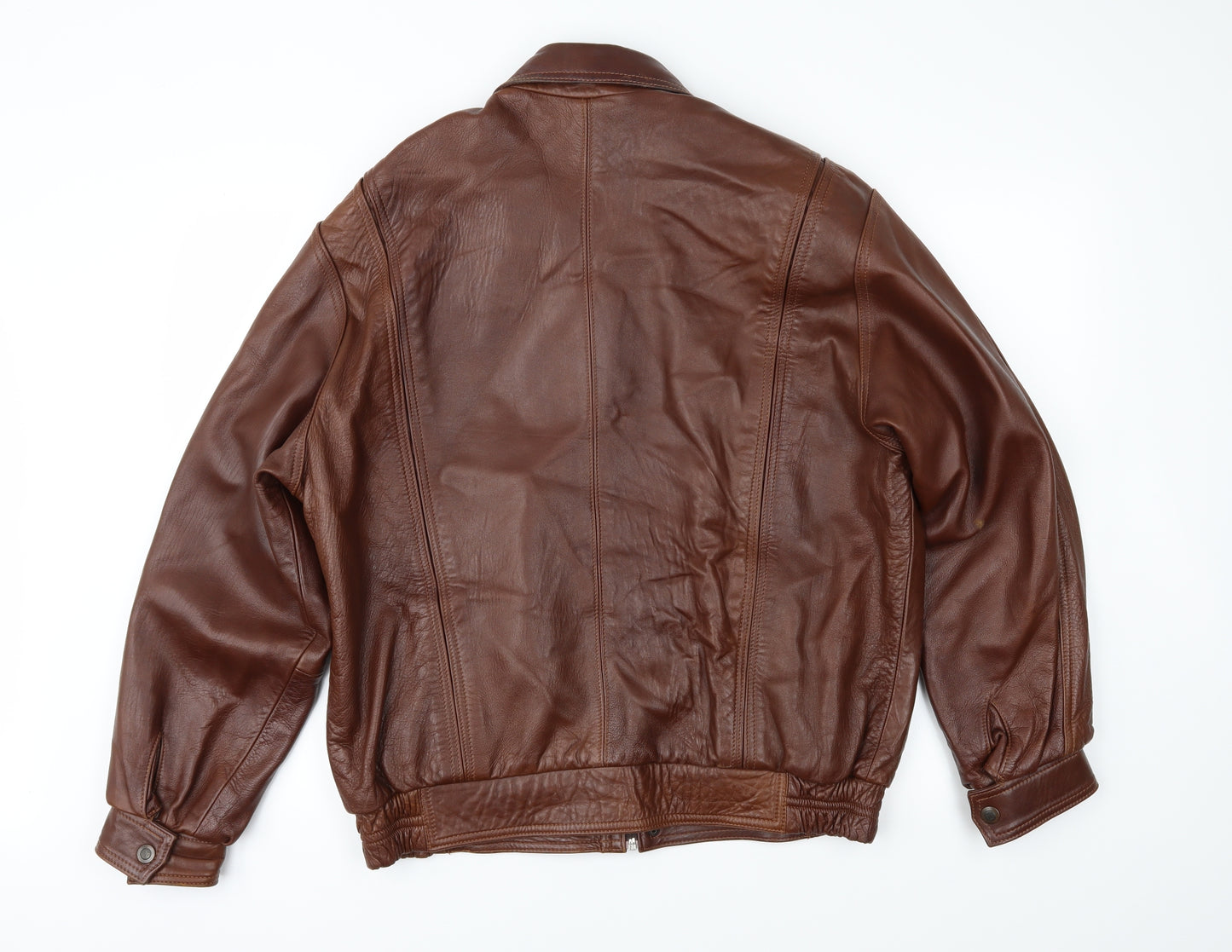 Noepiel Mens Brown   Biker Jacket Size S