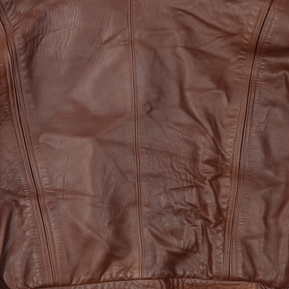 Noepiel Mens Brown   Biker Jacket Size S