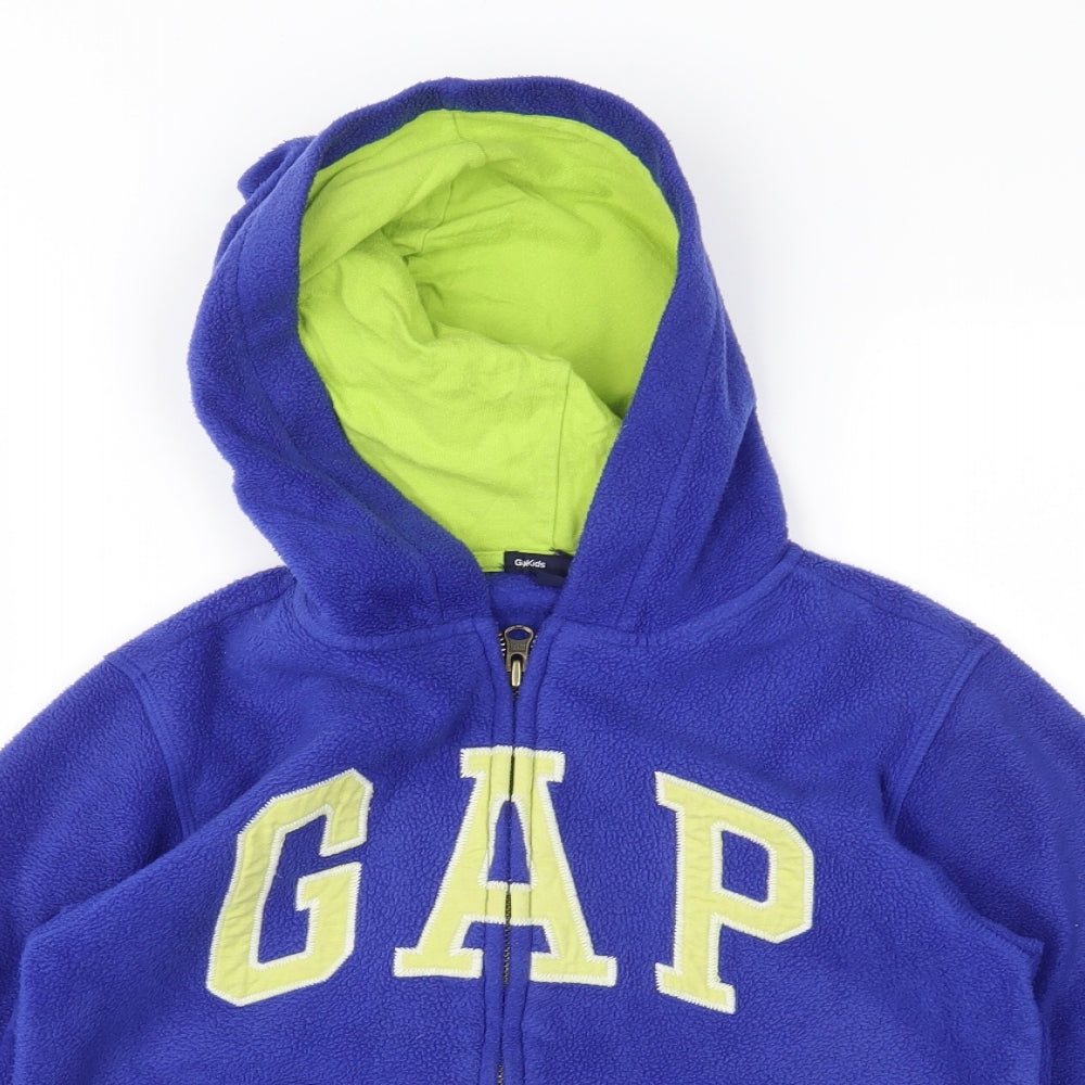 Gap Boys Blue  Fleece Full Zip Hoodie Size 6-7 Years