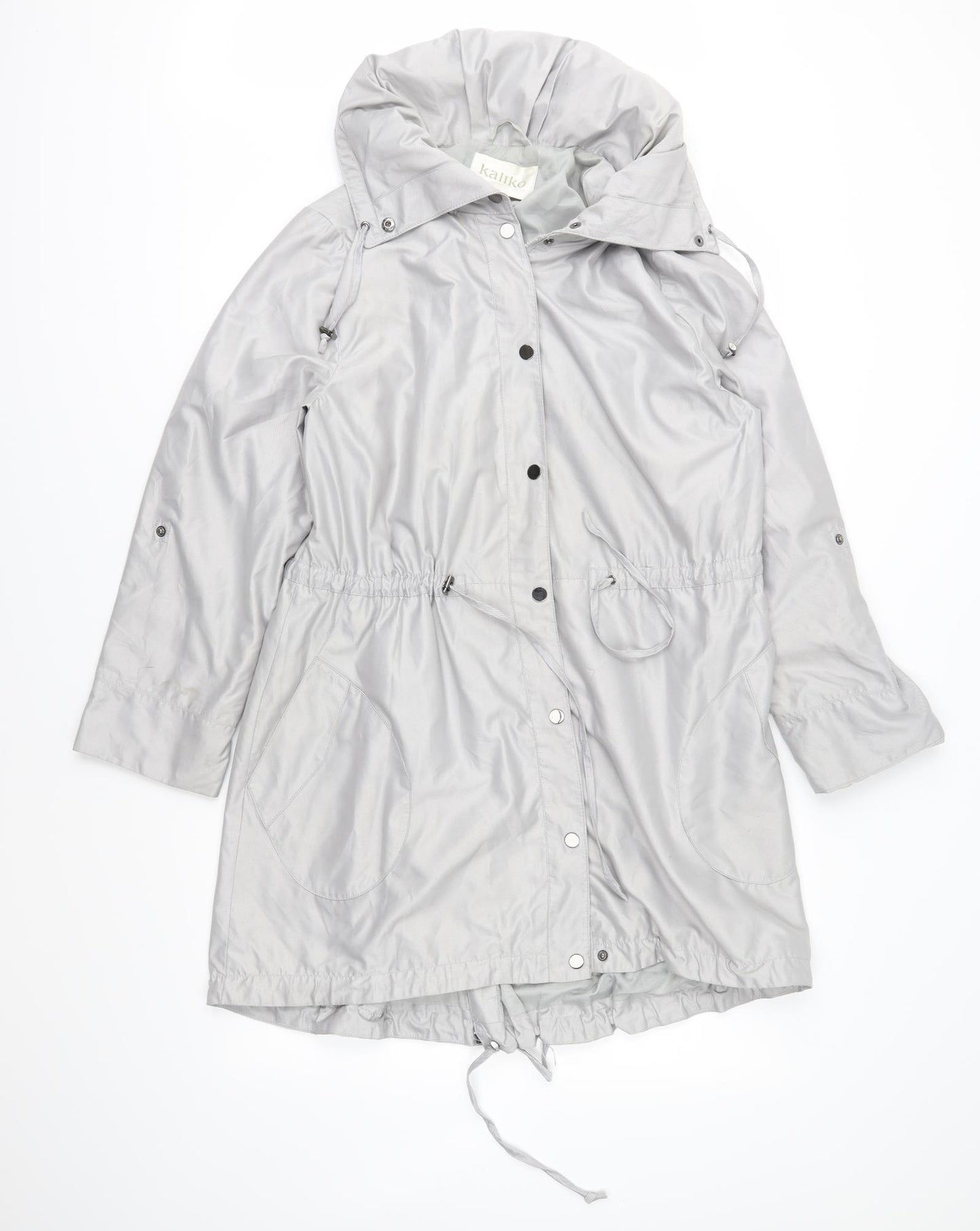 Kaliko Womens Grey   Anorak Coat Size 16
