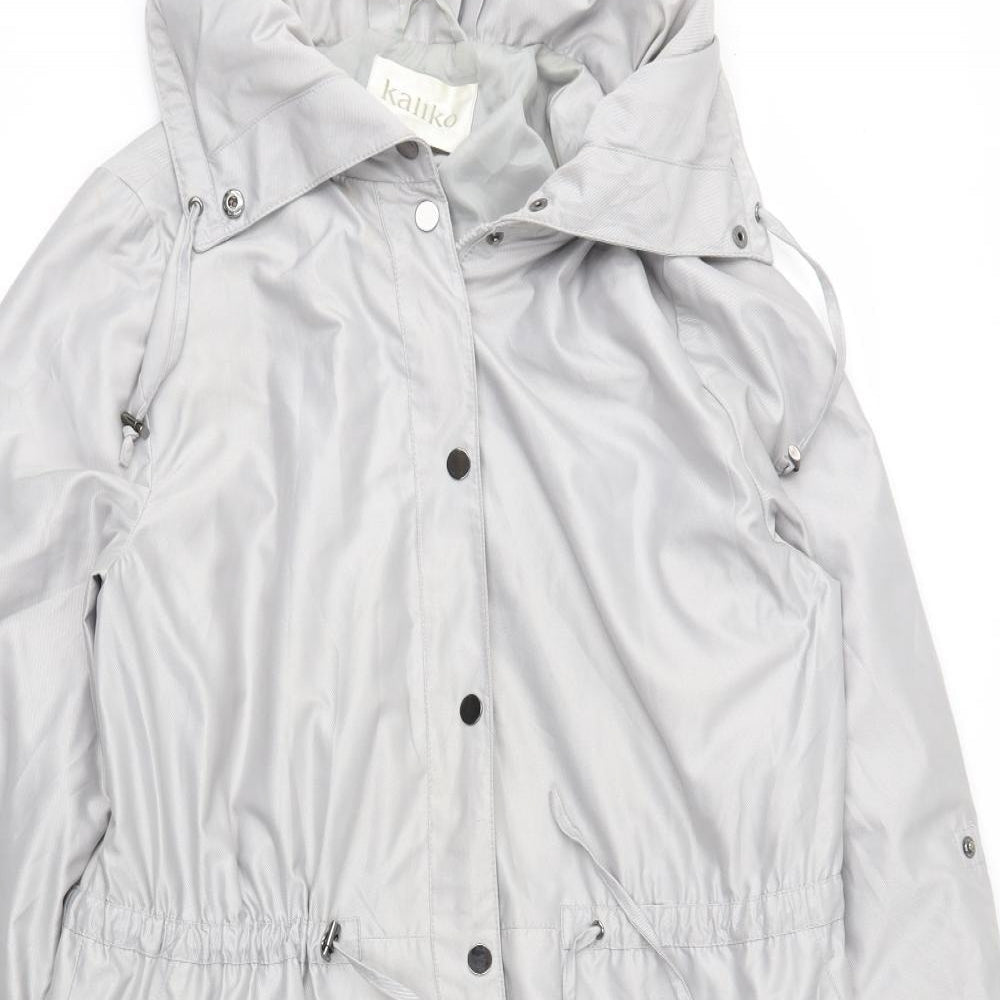 Kaliko Womens Grey   Anorak Coat Size 16