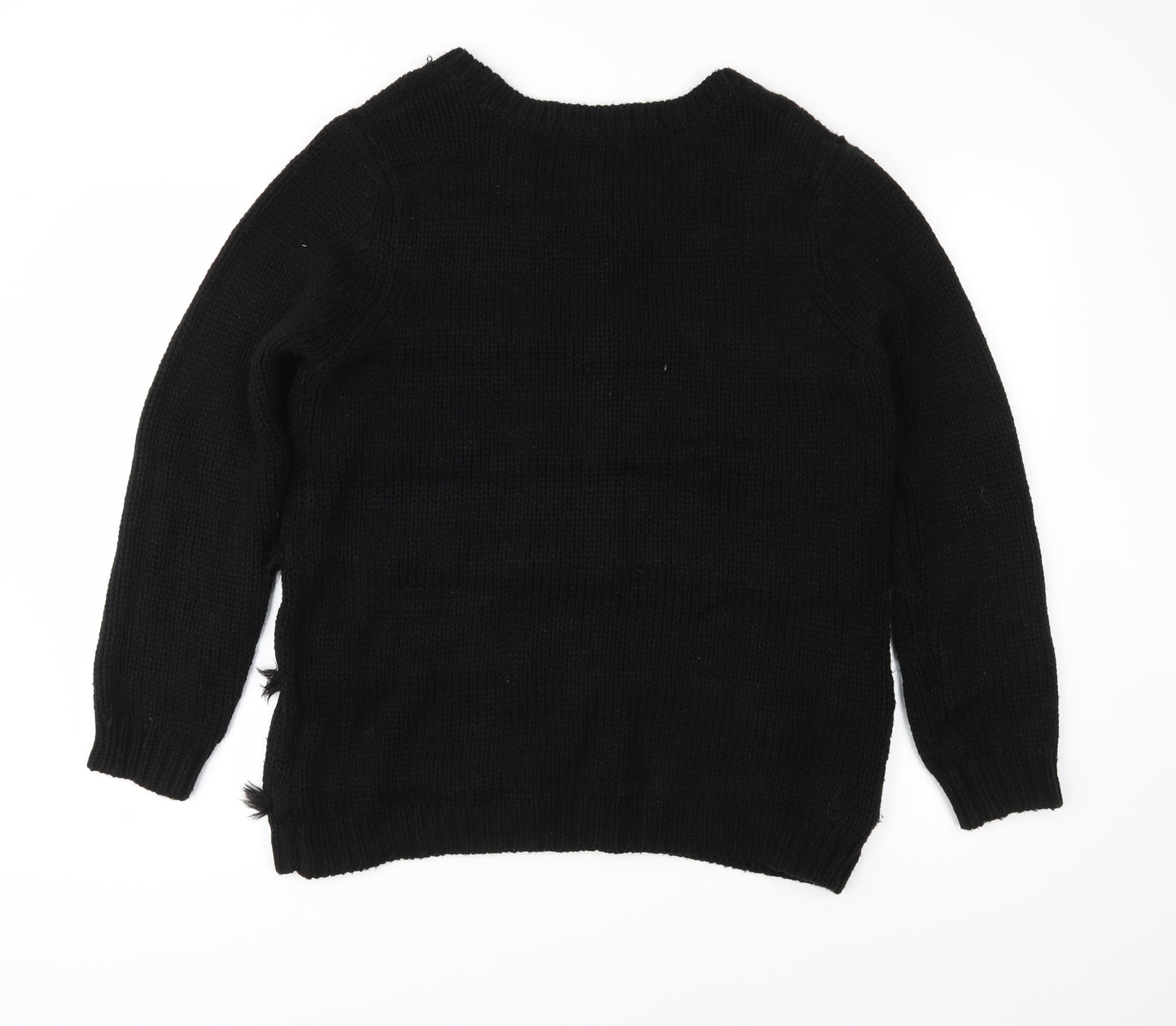 George Womens Black  Knit Pullover Jumper Size 18
