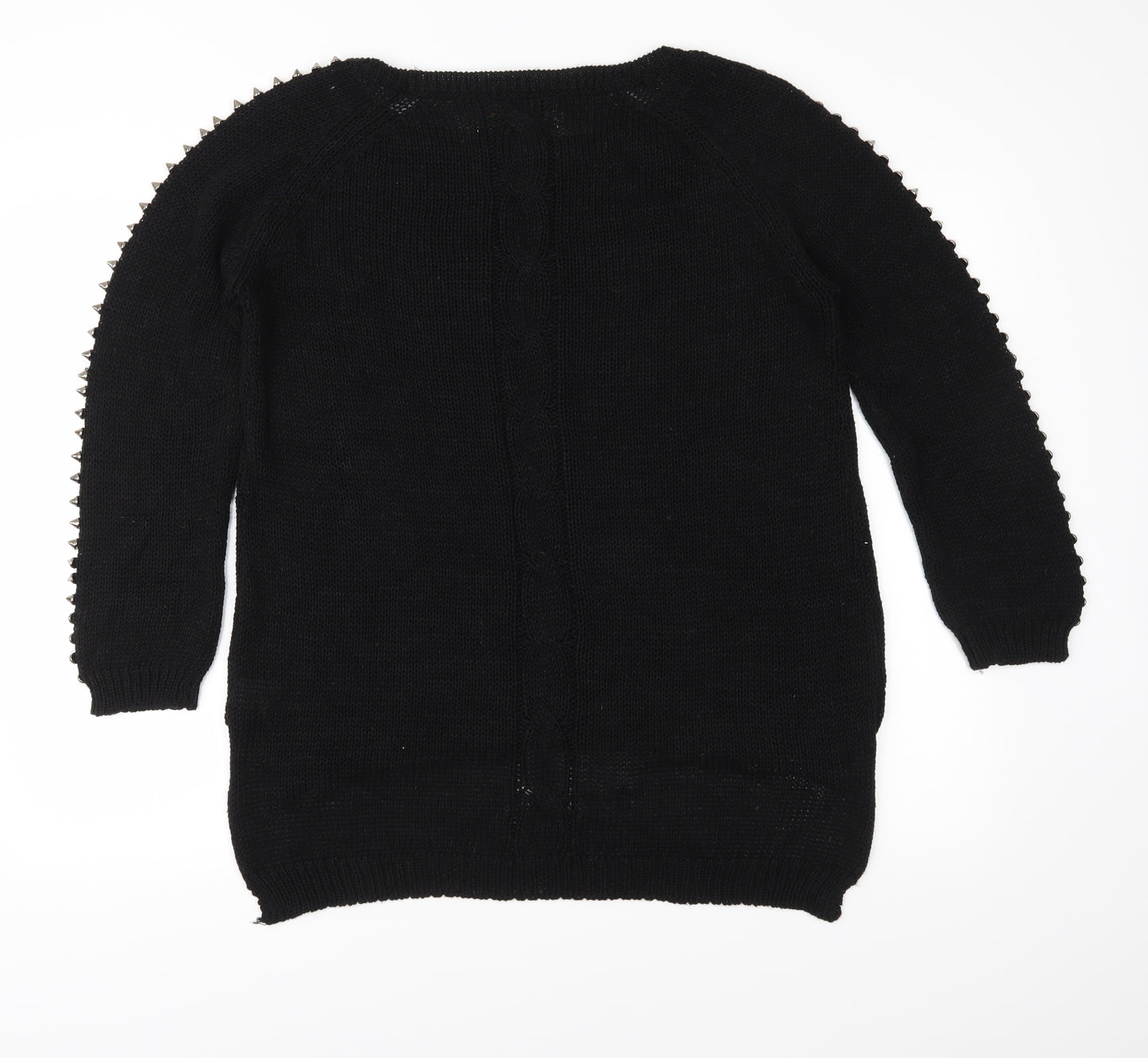 Vintage Havana Womens Black  Knit Pullover Jumper Size M