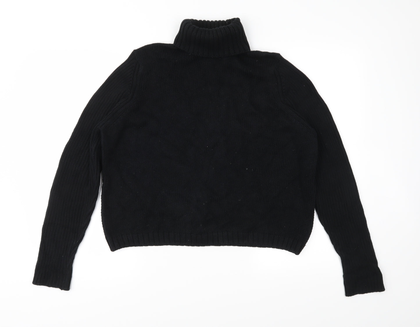 Jonelle Womens Black  Knit Pullover Jumper Size 16