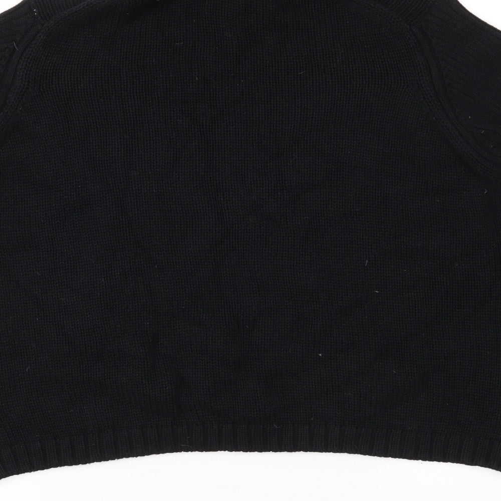 Jonelle Womens Black  Knit Pullover Jumper Size 16