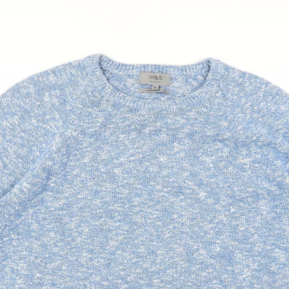 Marks and Spencer Mens Blue   Pullover Jumper Size XL
