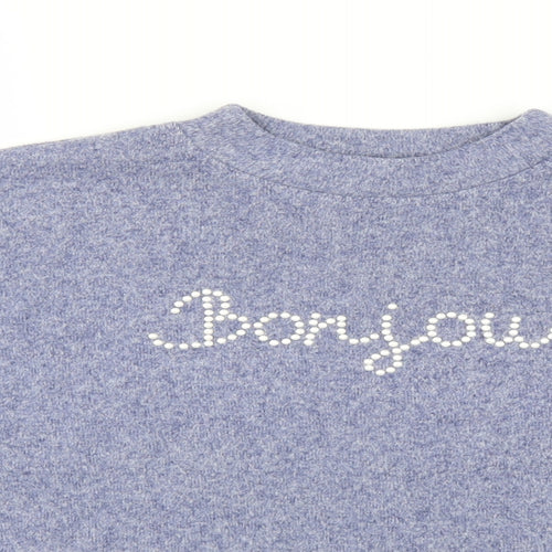 F&F Womens Blue   Pullover Jumper Size 12  - Bonjour