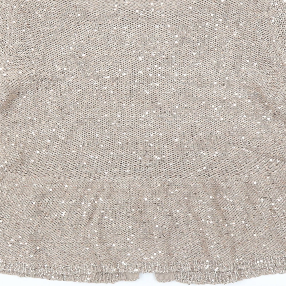 Marks and Spencer Womens Brown   Cardigan Jumper Size 8