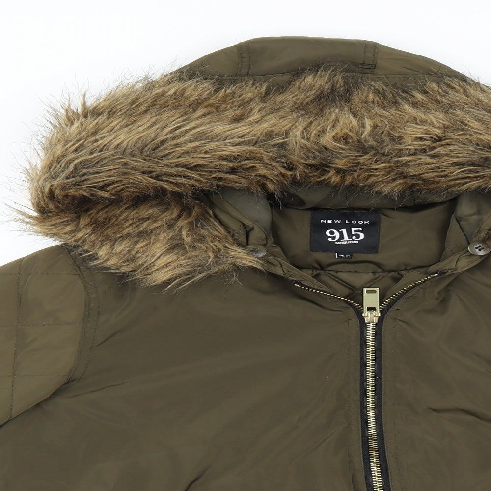 New Look Girls Green   Bomber Jacket Jacket Size 12-13 Years