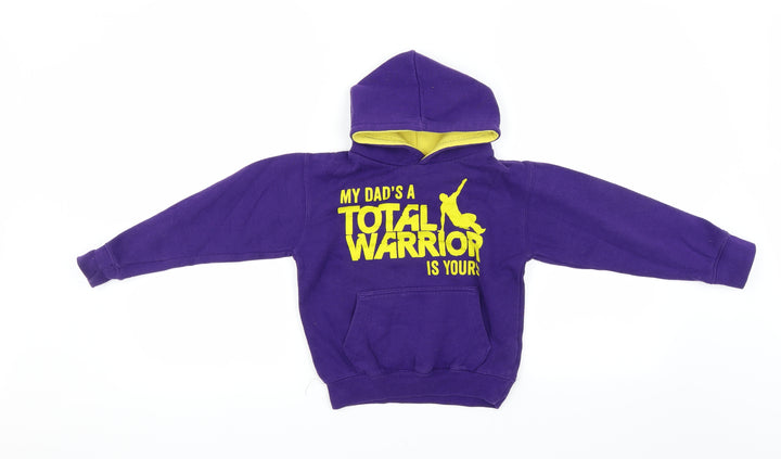 Cotton Ridge Boys Purple   Pullover Hoodie Size 5-6 Years