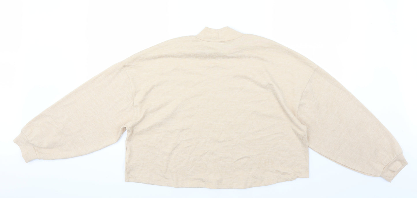 Primark Womens Beige   Pullover Jumper Size S  - CROPPED