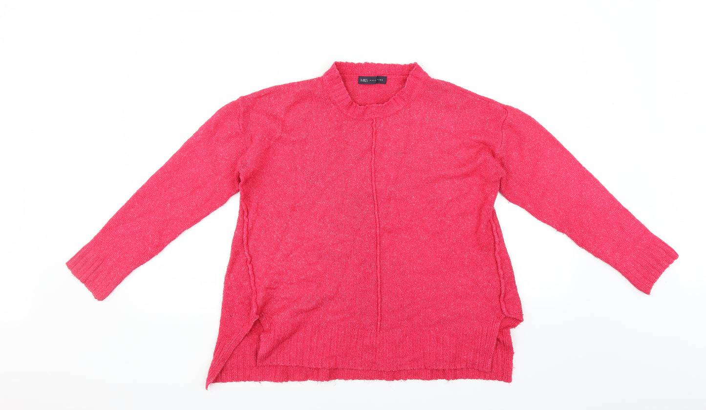 Marks and Spencer Womens Pink   Pullover Jumper Size M