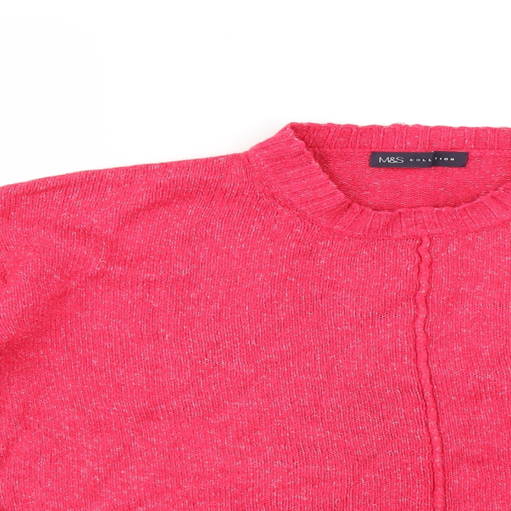 Marks and Spencer Womens Pink   Pullover Jumper Size M