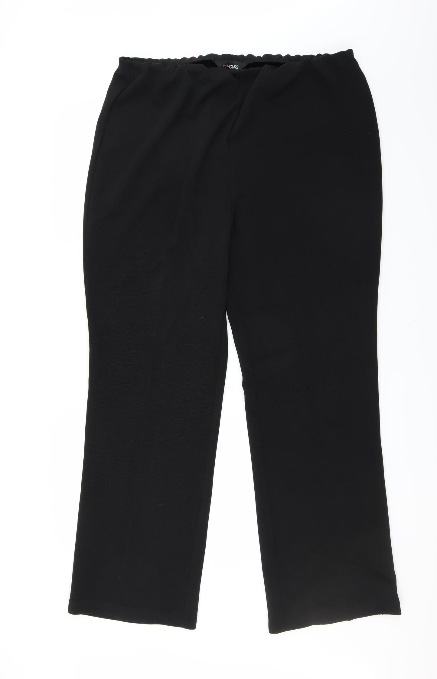 Yours Womens Black   Trousers  Size 20 L31 in