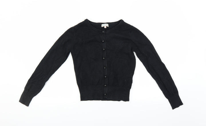 Indigo Girls Black Cardigan Jumper Size 11-12 Years