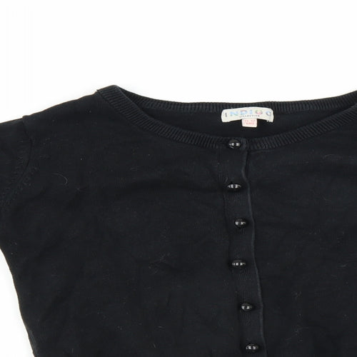 Indigo Girls Black   Cardigan Jumper Size 11-12 Years