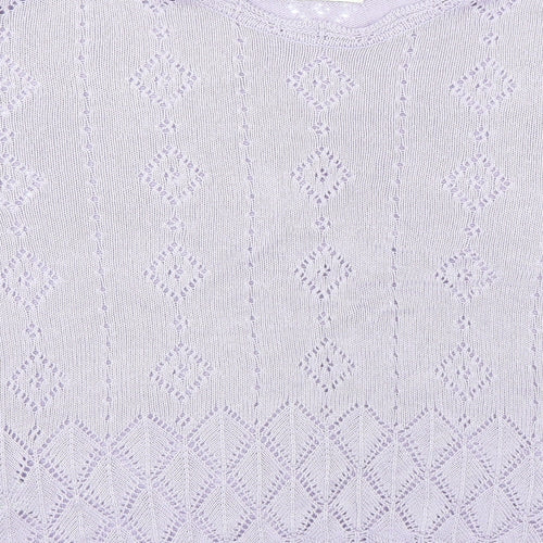 Marks and Spencer Womens Purple   Pullover Jumper Size 14