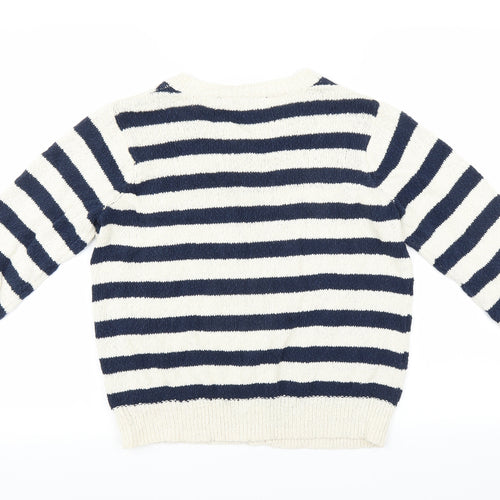 Dorothy Perkins Womens Blue Striped  Cardigan Jumper Size 18