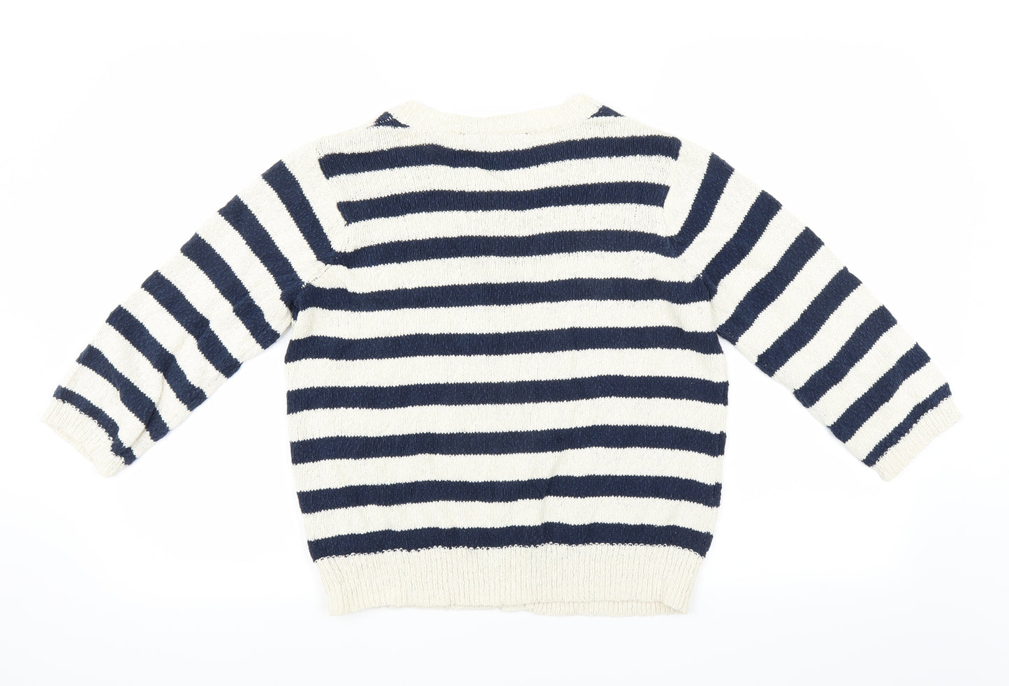 Dorothy Perkins Womens Blue Striped  Cardigan Jumper Size 18