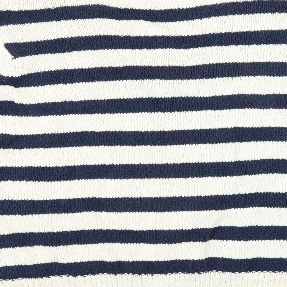Dorothy Perkins Womens Blue Striped  Cardigan Jumper Size 18