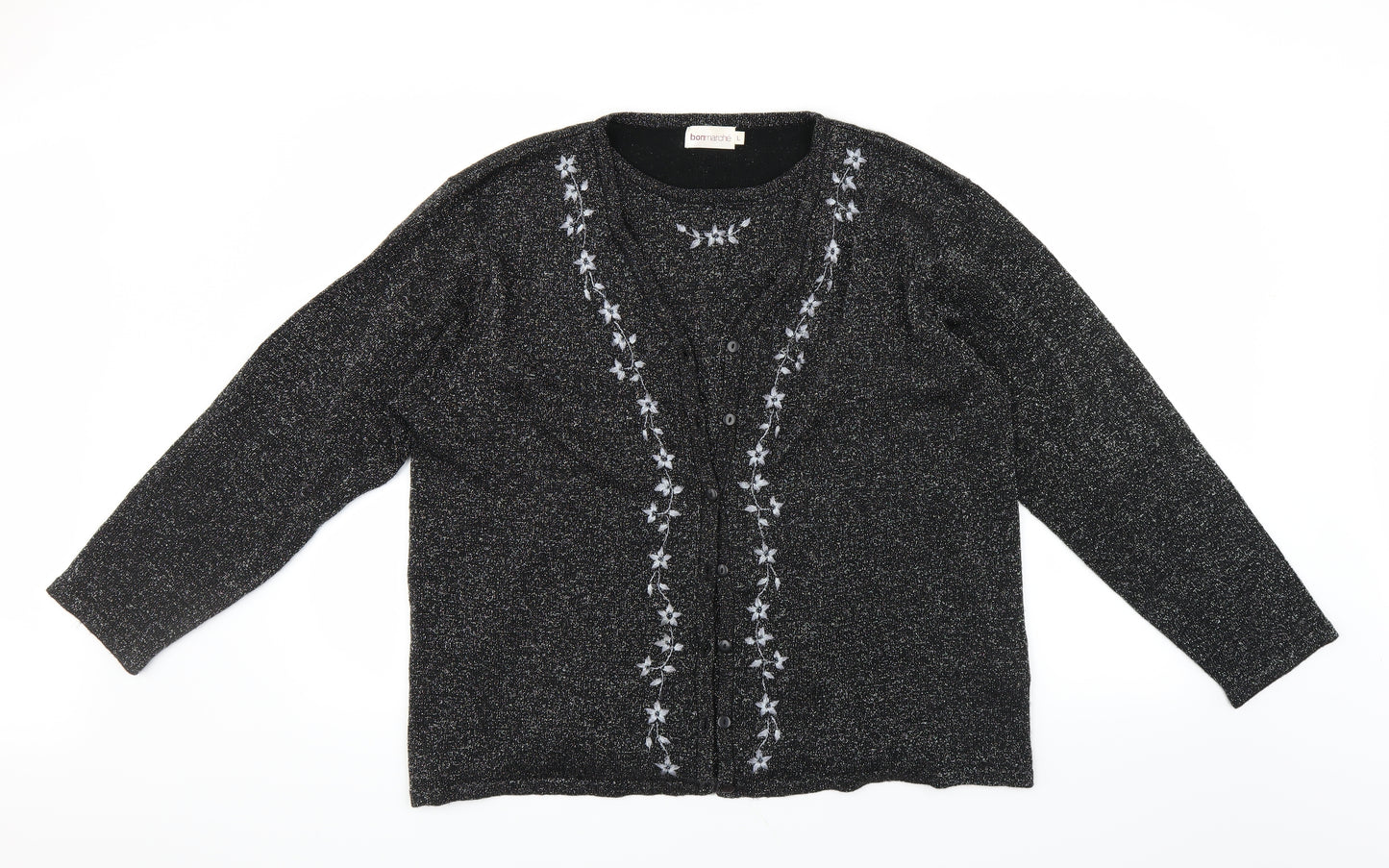 Le Bon Marché Womens Black   Pullover Jumper Size L