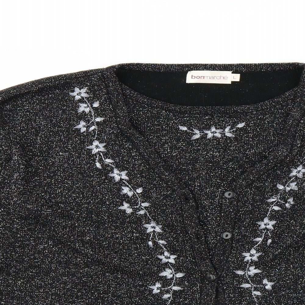 Le Bon Marché Womens Black   Pullover Jumper Size L
