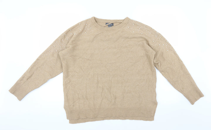Primark Womens Beige Pullover Jumper Size M